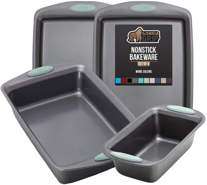 Multipack Gorilla Grip Bakeware Sets, Nonstick, Heavy Duty Carbon Steel