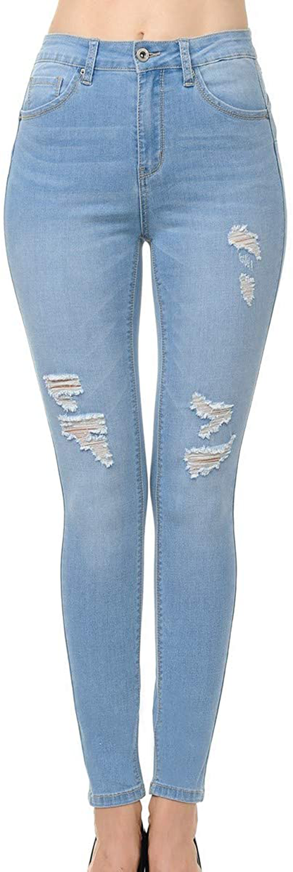Wax Jean Denim Women's Juniors Push-Up High-Rise Skinny Jean in Fine Cotton D.