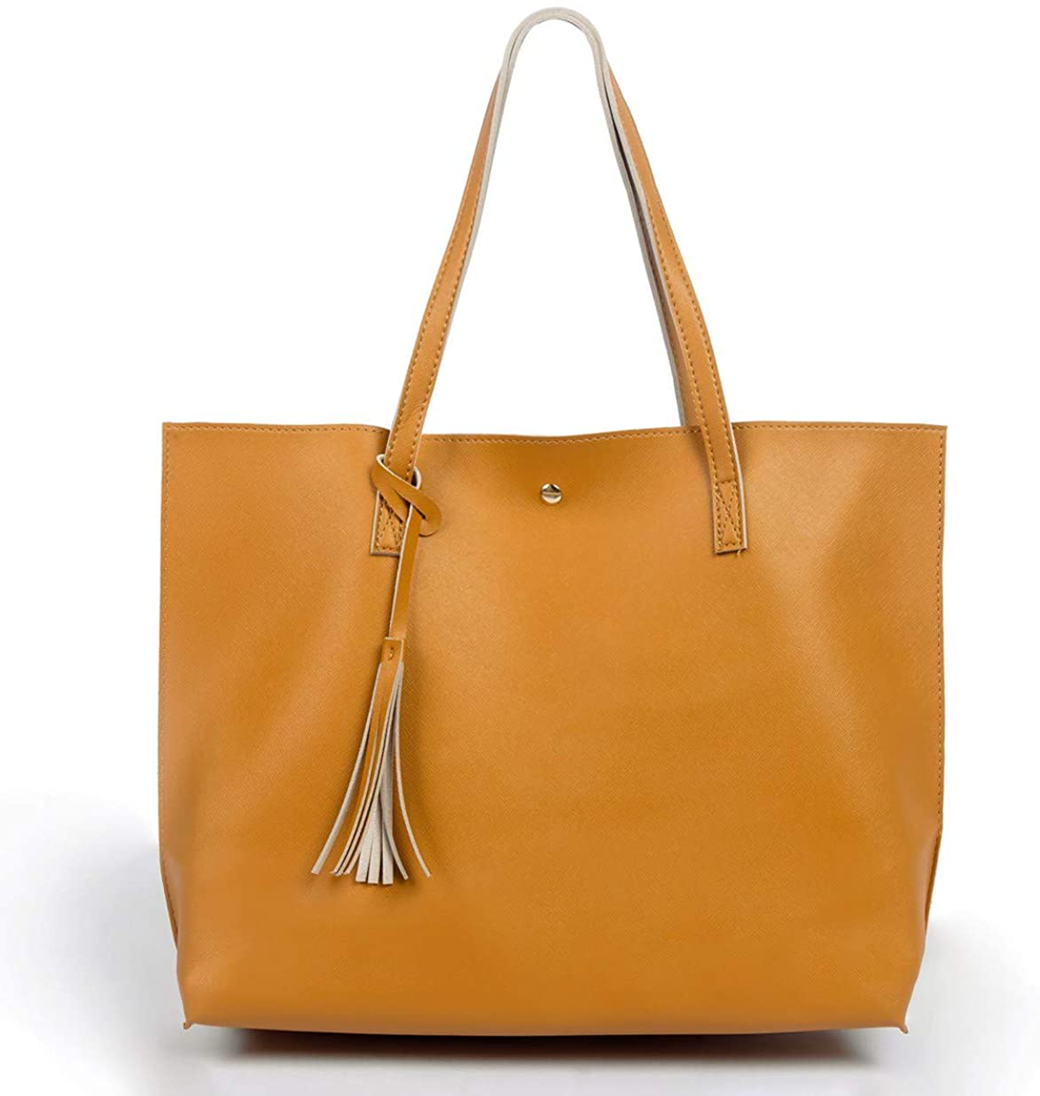 Women's Tote Bags Top Handle Satchel Handbags Faux Leather Tassel Shoulder Purse