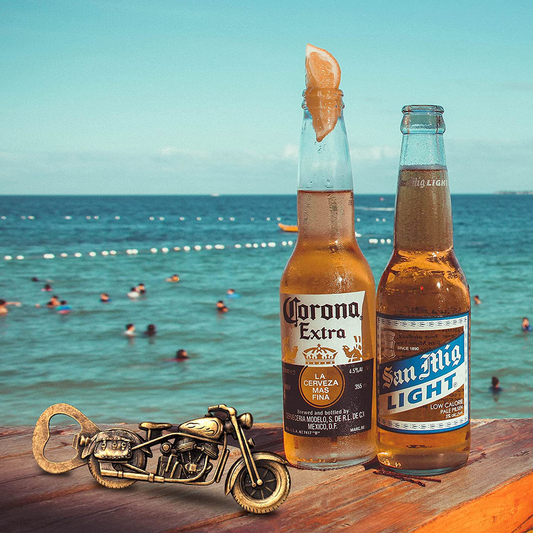Unique Motorcycle Beer Gifts for Men Vintage Motorcycle Bottle Opener, Fathers Day Gift Birthday Christmas Gift for Him Dad Husband Grandpa Boyfriend