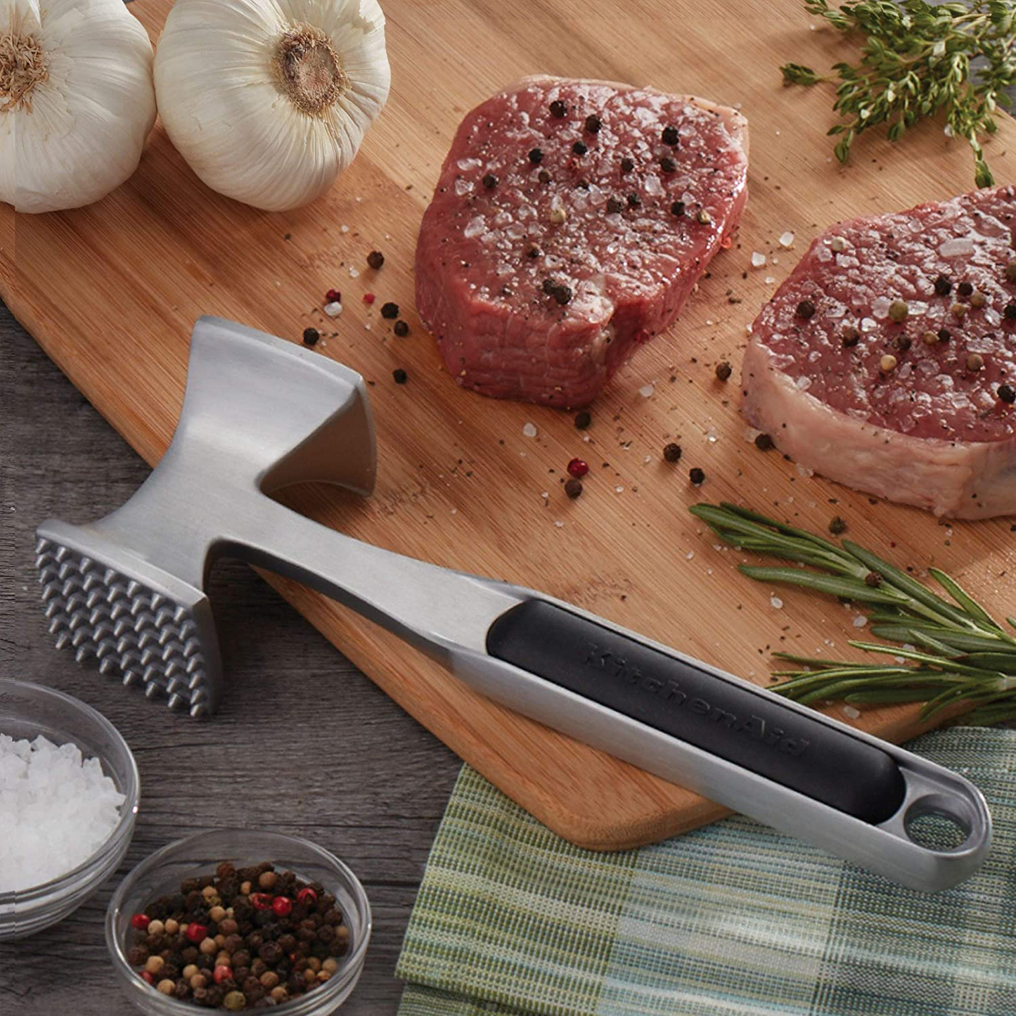 KitchenAid Gourmet Meat Tenderizer, One Size, Black
