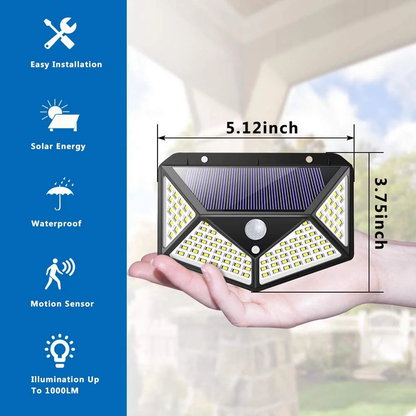 2 Pack Outdoor Solar Lights, 3 Modes, Wireless, IP65 Waterproof, Heatproof Solar Motion Sensor Security Lights