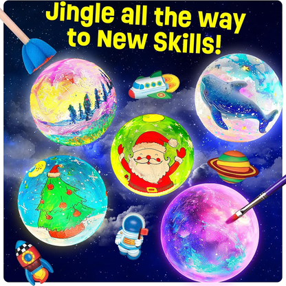 Paint Your Own  Lamp Kit - DIY 3D Space Night Light for Kids
