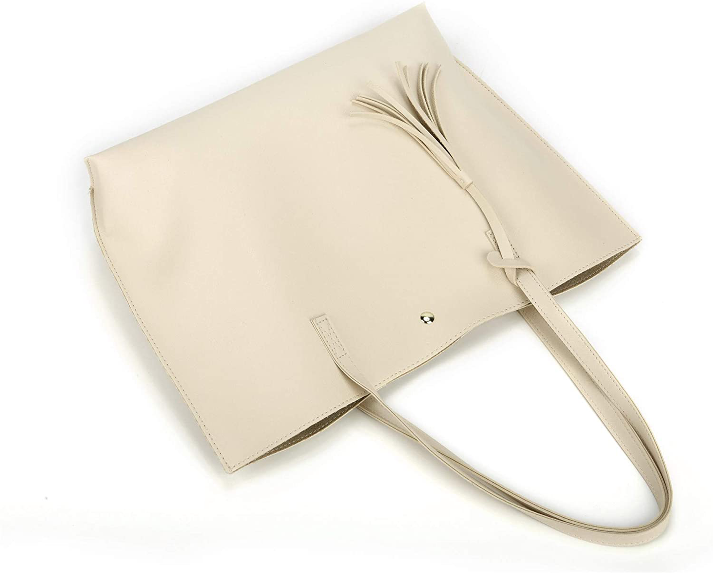 Women's Tote Bags Top Handle Satchel Handbags Faux Leather Tassel Shoulder Purse