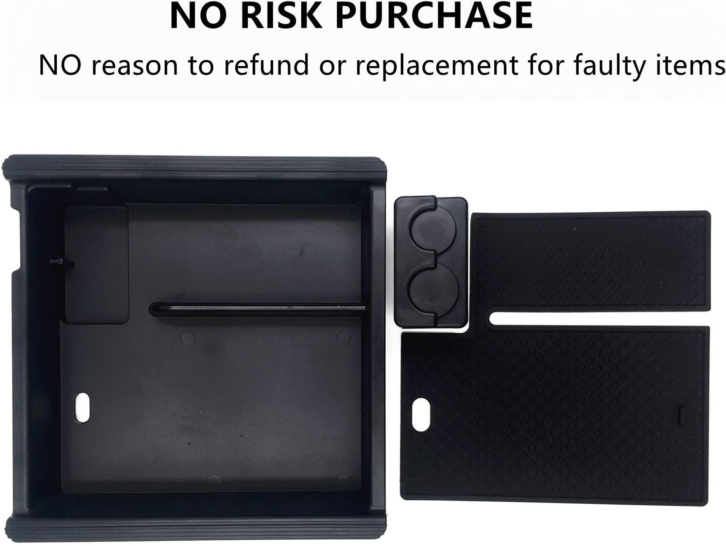  Accessories Center Console Tray Organizer Armrest Box Secondary Storage Compatible with Toyota Tacoma Fits for 2021 2020 2019 2018 2017 2016 Tacoma
