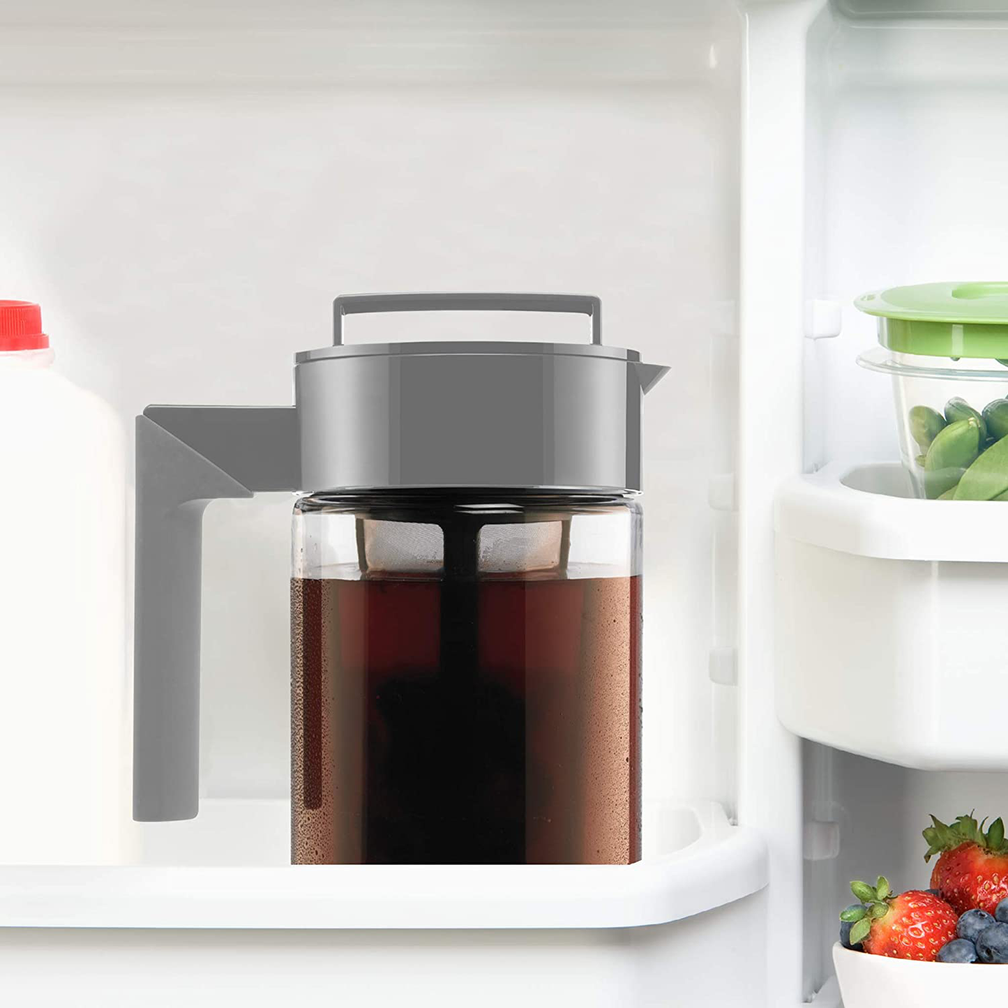 TAKEYA Patented Deluxe Cold Brew Coffee Maker, One Quart, Black