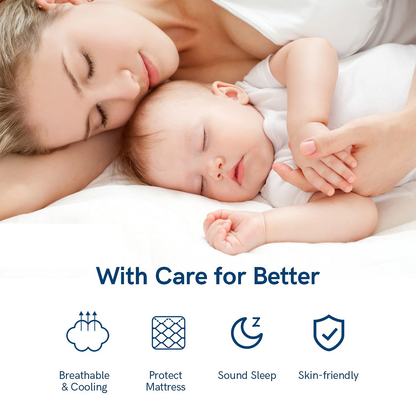 ELEMUSE Full White Cooling Mattress Topper for Back Pain, Extra Thick Mattress pad Cover, Plush Soft Pillowtop with Elastic Deep Pocket, Overfilled Down Alternative Filling
