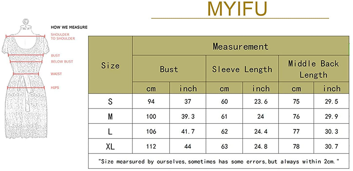 MYIFU Women's Leopard Print Sweater Cardigan Button Down Open Front Lightweight Shirt Outerwear with Pockets