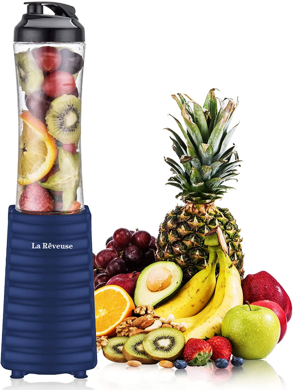 Smoothie Blender 300 Watt with 18 oz BPA Free Portable Travel Sports Bottle