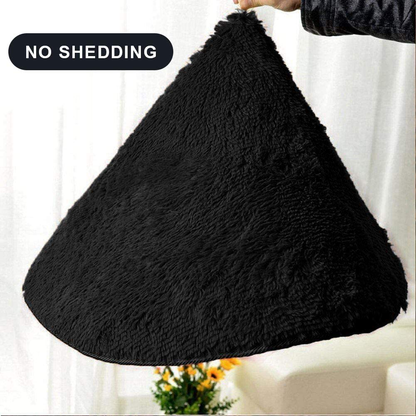 Merelax Soft Modern Indoor Large Shaggy Rug for Bedroom Livingroom Dorm Kids Room Home Decorative, Non-Slip Plush Fluffy Furry Fur Area Rugs Comfy Nursery Accent Floor Carpet 5x8 Feet, Grey-Purple