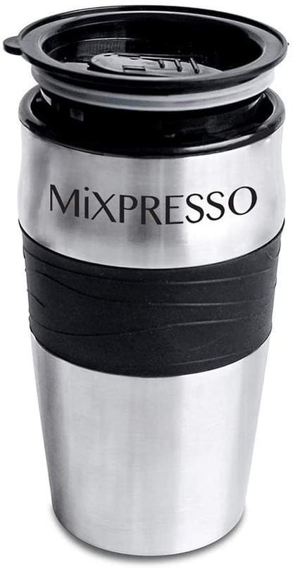 Ultimate 2-In-1 Single Cup Coffee Maker & 14oz Travel Mug Combo | Portable & Lightweight Personal Drip Coffee Brewer & Tumbler Advanced Auto Shut Off Function & Reusable Eco-Friendly Filter (Lavender)