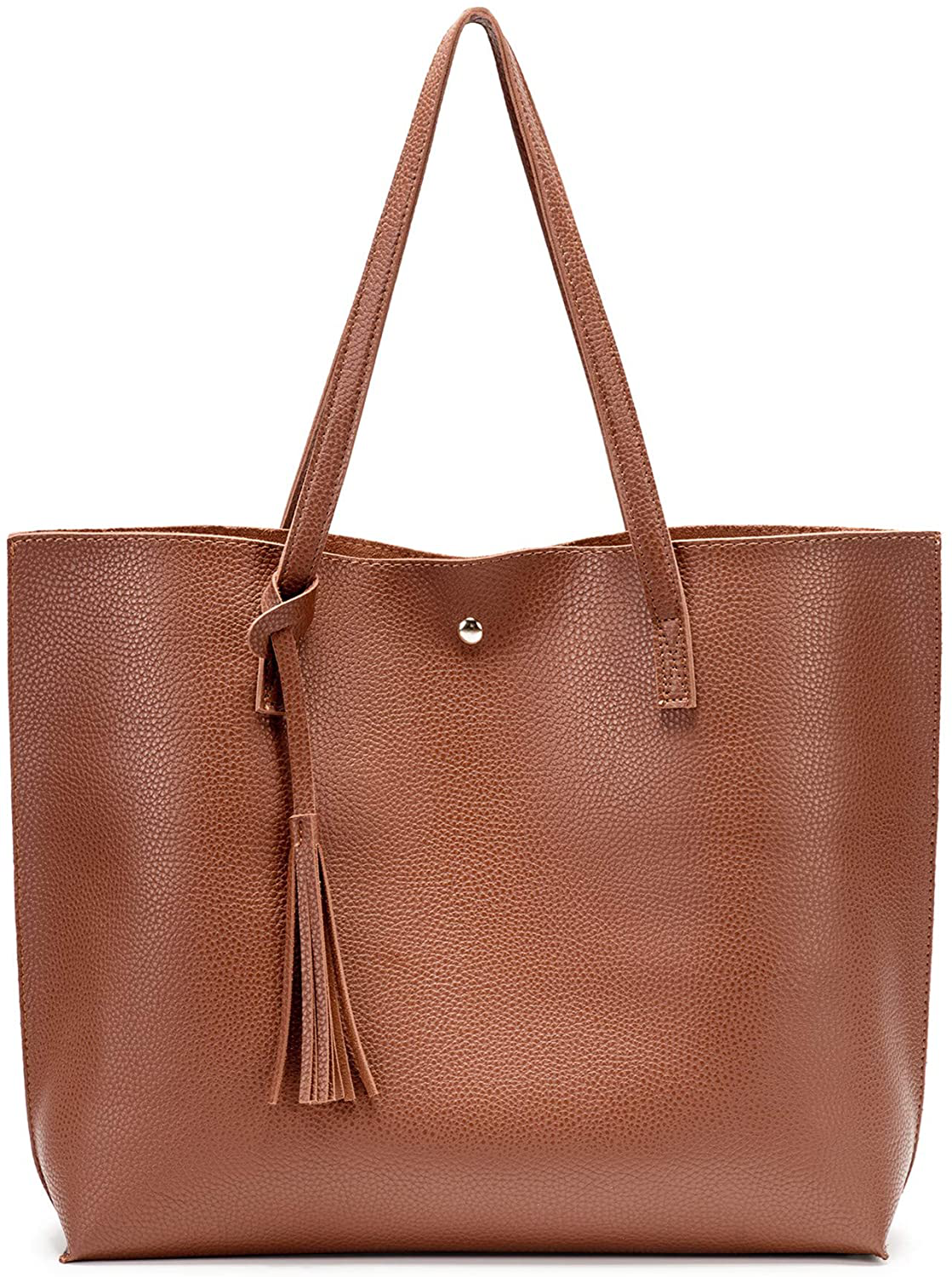 Women's Tote Bags Top Handle Satchel Handbags Faux Leather Tassel Shoulder Purse