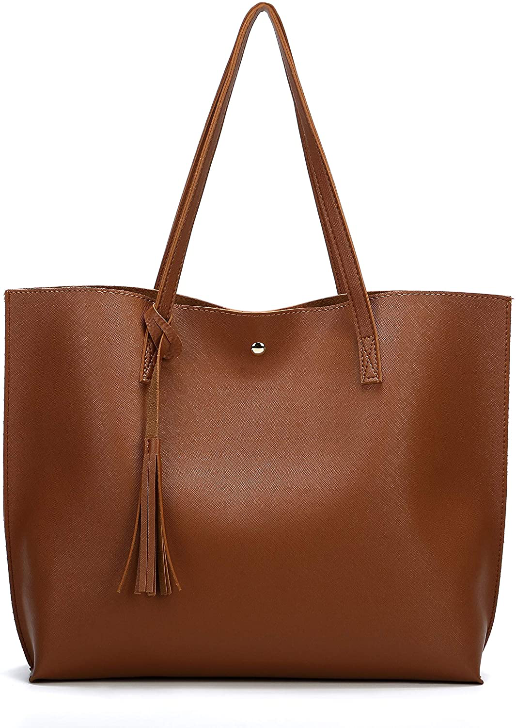 Women's Tote Bags Top Handle Satchel Handbags Faux Leather Tassel Shoulder Purse