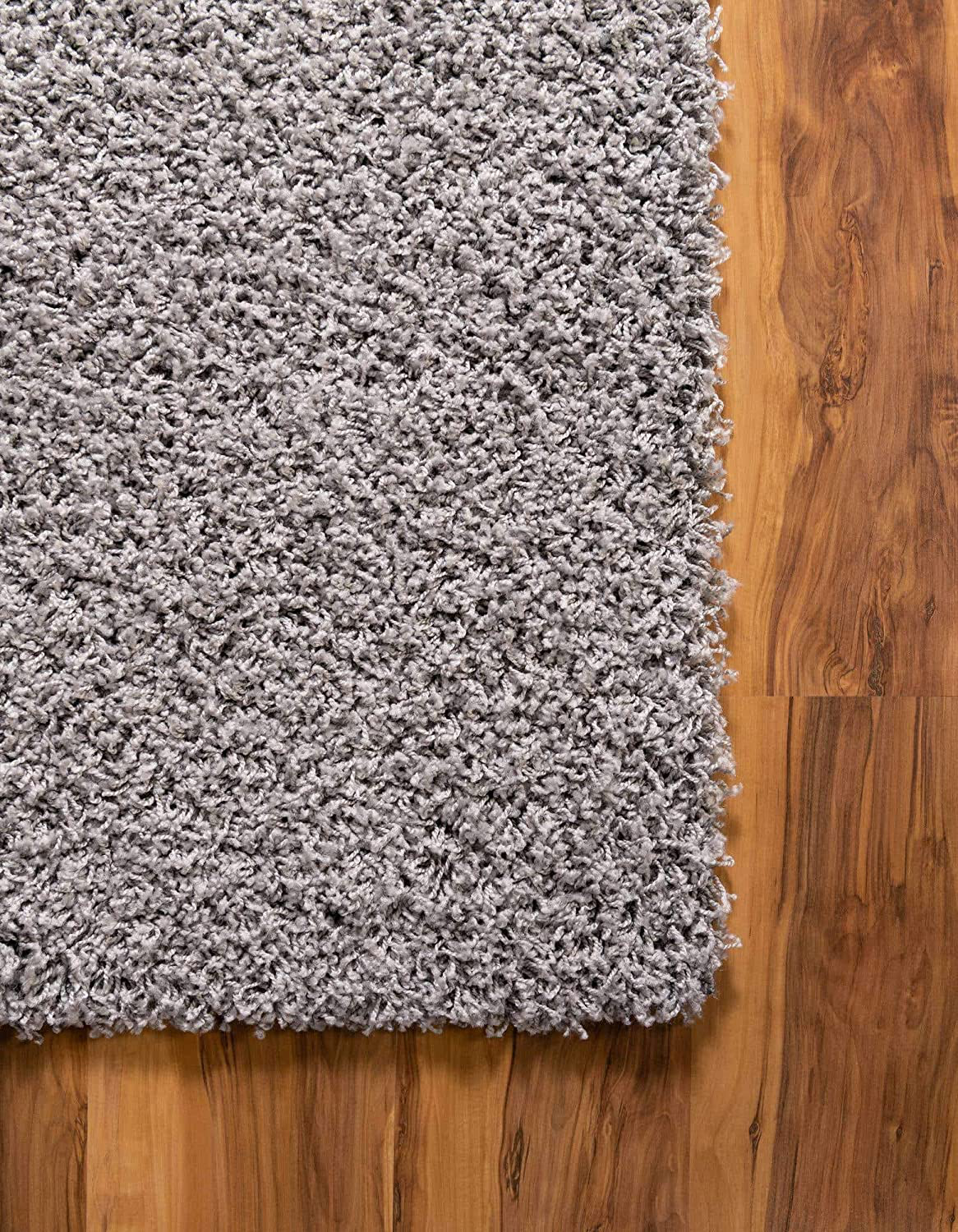 Unique Loom Solo Solid Shag Collection Area Modern Plush Rug Lush & Soft, 3' 3" x 5' 3", Bubblegum Pink