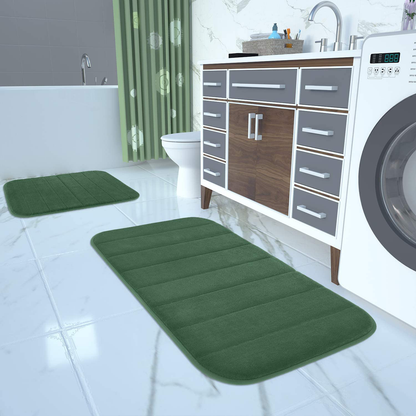 Memory Foam Bath Mat Rug, Comfortable, Soft, Super Water Absorption, Machine Wash, Non-Slip for Bathroom 