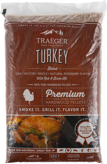 Traeger Grills PEL307 Alder 100% All-Natural Hardwood Pellets Grill, Smoke, Bake, Roast, Braise and BBQ, 20 lb. Bag