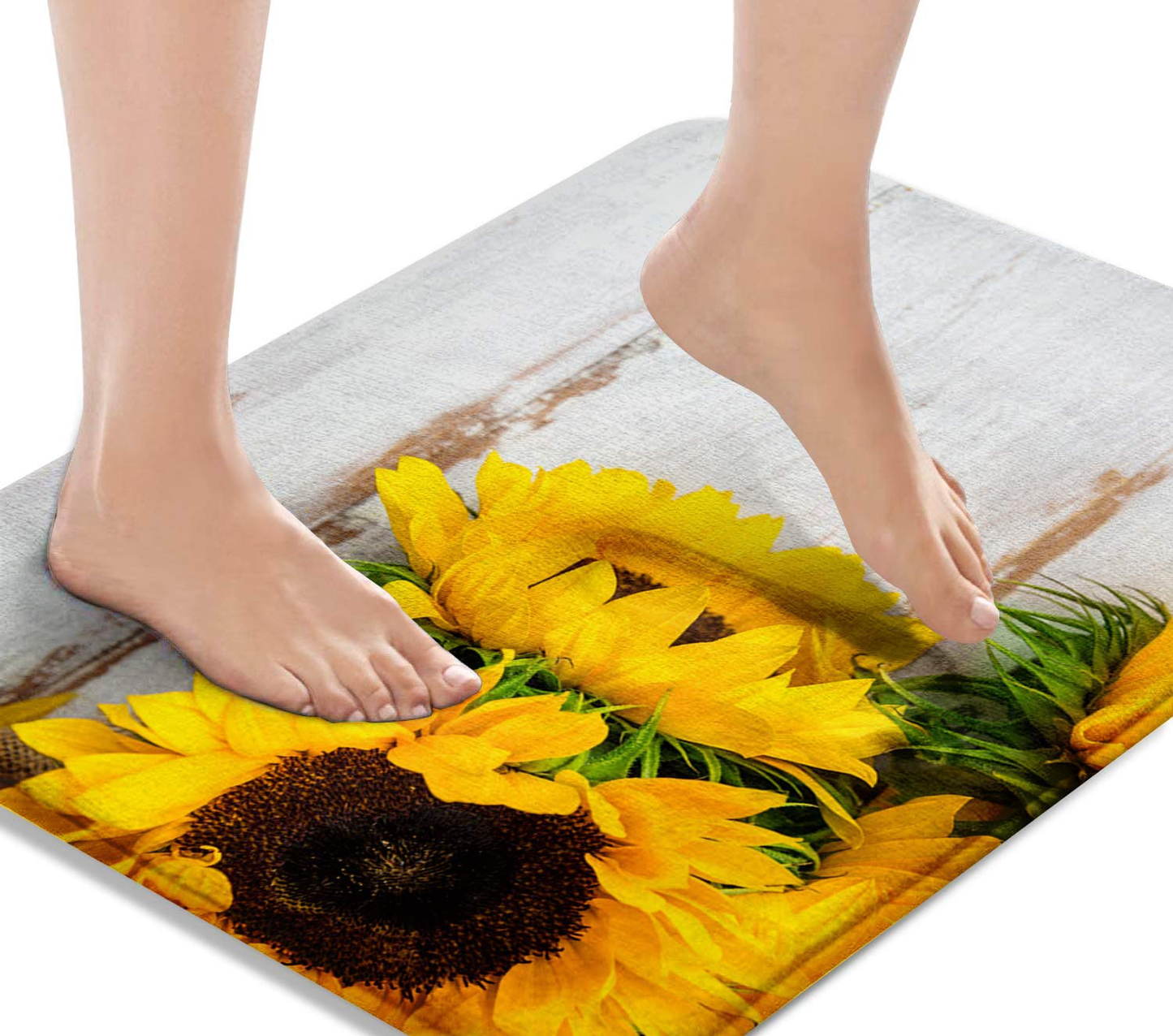 Bath Mats for Bathroom, Bathroom Mats Rugs Non-Slip,  Washable Cover 