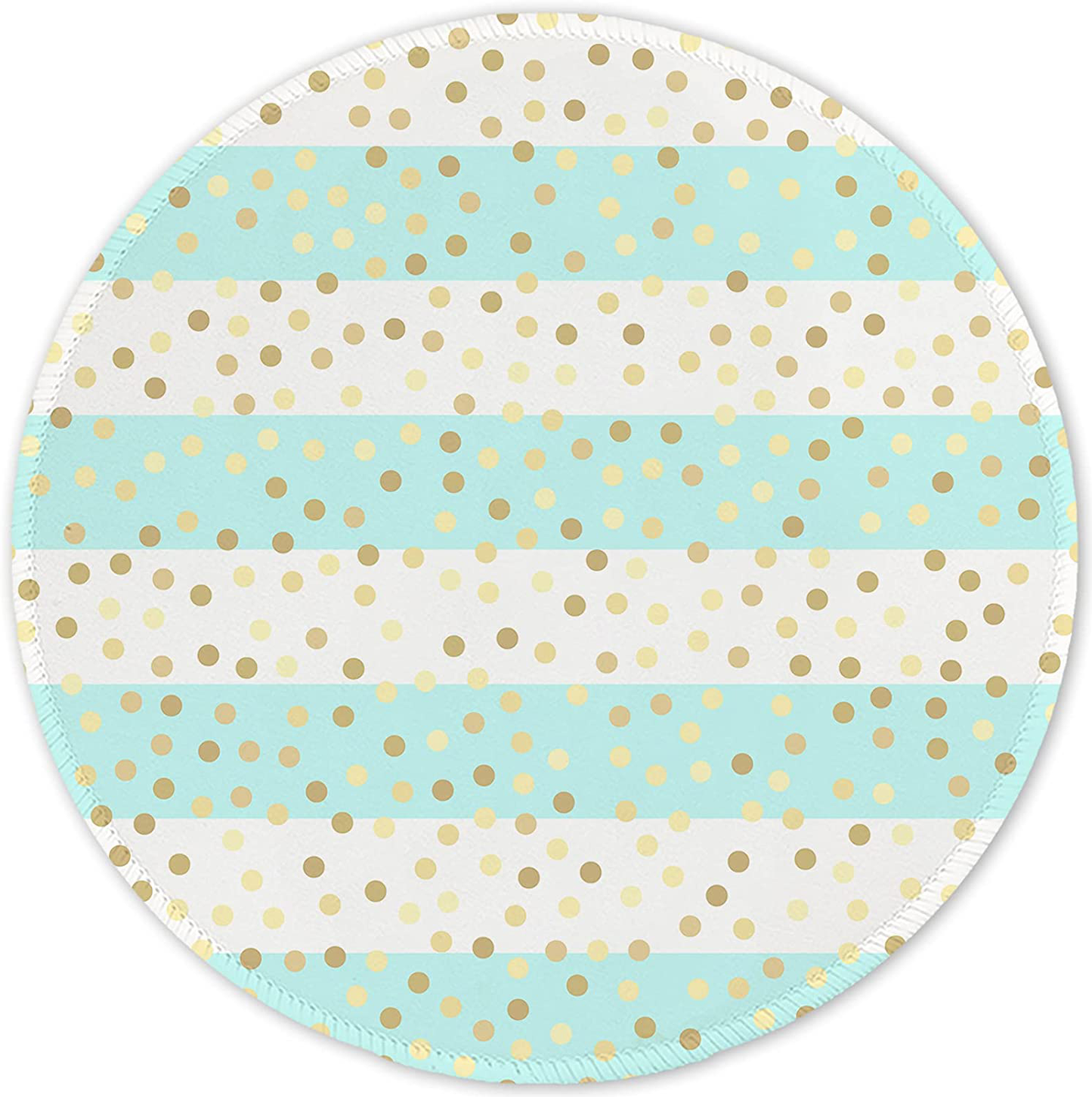 ITNRSIIET Mouse Pad, Colorful Geometric Pattern Design Round Mousepad. Customized Gaming Mousepads for Laptop and Computer. Cute Design Desk Accessories. Non-Slip, Stitched Edges, Waterproof