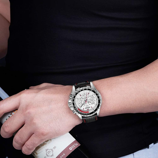 Men's Analog Luminous Quartz Watch with Calendar