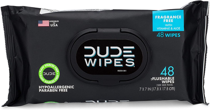 DUDE Wipes Flushable Wipes Dispenser, 48 Count (Pack of 1)