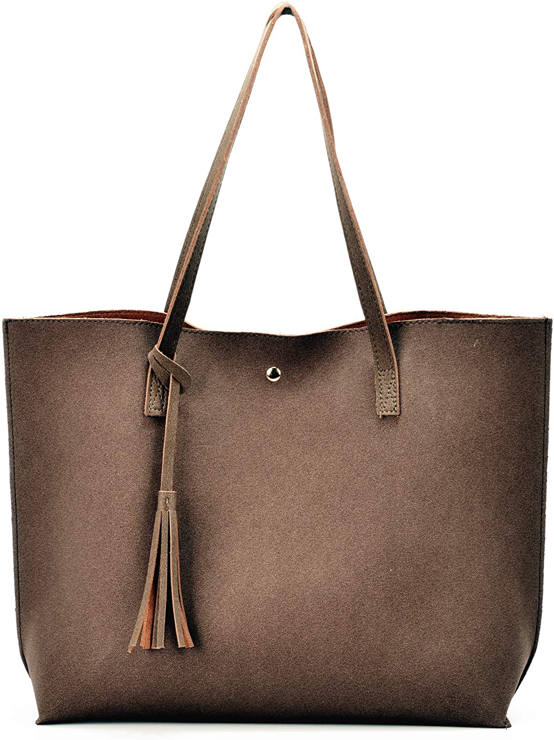 Women's Tote Bags Top Handle Satchel Handbags Faux Leather Tassel Shoulder Purse