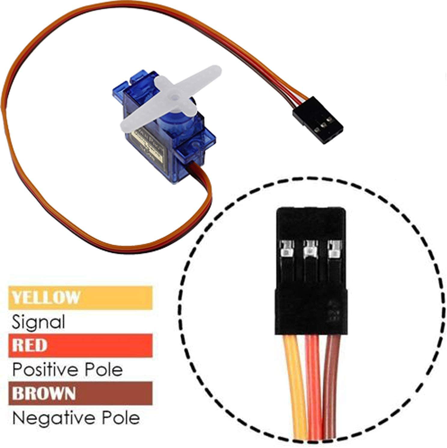 10Pcs SG90 9g Micro Servos for RC Robot Helicopter Airplane Controls Car Boat