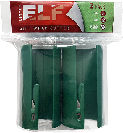 The Original Little ELF Gift Wrap Cutter (2-Pack) | As seen on Shark Tank | Wrapping Paper Cutter