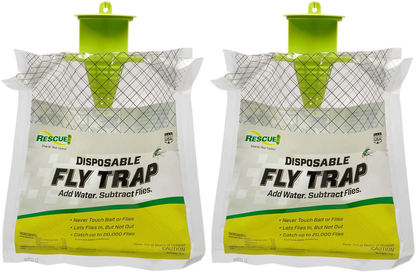 RESCUE! Outdoor Disposable Fly Trap – 2 Pack