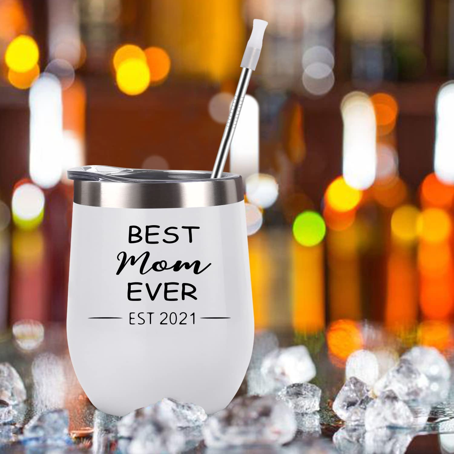 New Parents Tumbler Set (12oz, Black and White)