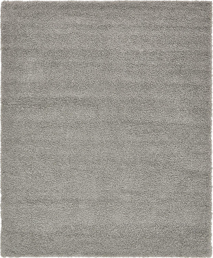 Unique Loom Solo Solid Shag Collection Area Modern Plush Rug Lush & Soft, 2' 6 x 10' 0, Navy Blue