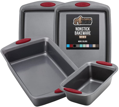 Multipack Gorilla Grip Bakeware Sets, Nonstick, Heavy Duty Carbon Steel