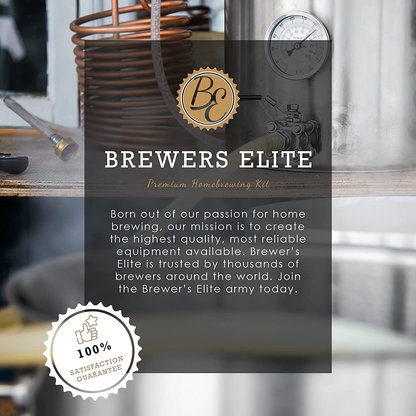Brewer's Elite Hydrometer - for Home Brew Beer, Wine, Mead and Kombucha - Deluxe Triple Scale Set, Hardcase and Cloth - Specific Gravity ABV Tester
