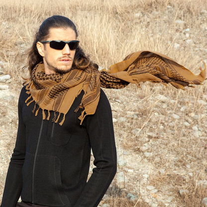 Scarf Head Neck Scarf Arab Wrap with Tassel 43x43 inches