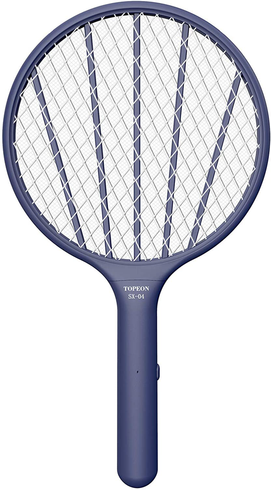 Bug Zapper Electric Fly Swatter,Handheld Mosquito Zapper Killer,3000volt Insect Fly Trap,Fly Zapper Racket for Indoor and Outdoor Pest Control (Blue)