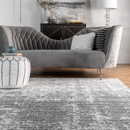 nuLOOM Misty Shades Deedra Area Rug, 4' Round, Grey