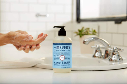 Mrs. Meyer's Clean Day Liquid Hand Soap, Cruelty Free and Biodegradable Hand Wash Formula Made with Essential Oils, Oat Blossom Scent, 12.5 oz - Pack of 3