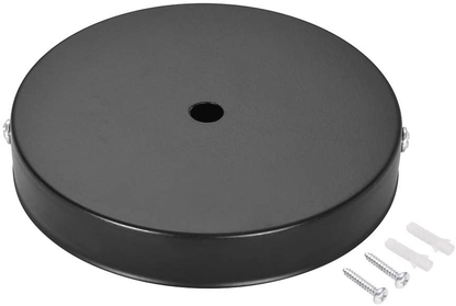 uxcell Retro Light Canopy Kit Wall Sconce Lamp Plate Fixture 120mm 4.7Inch Black