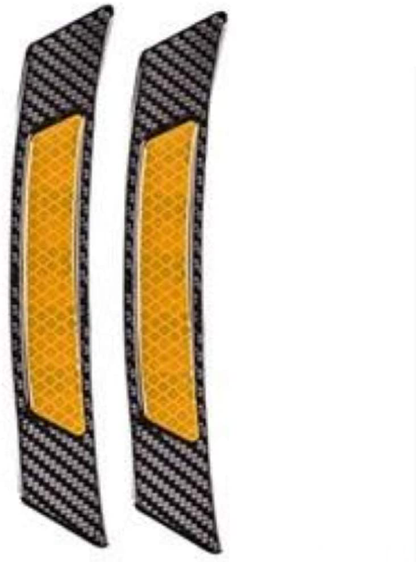 Automotive Inner Reflective Black Carbon Fiber Wheel Well Fender Door Bumper Trim Molding