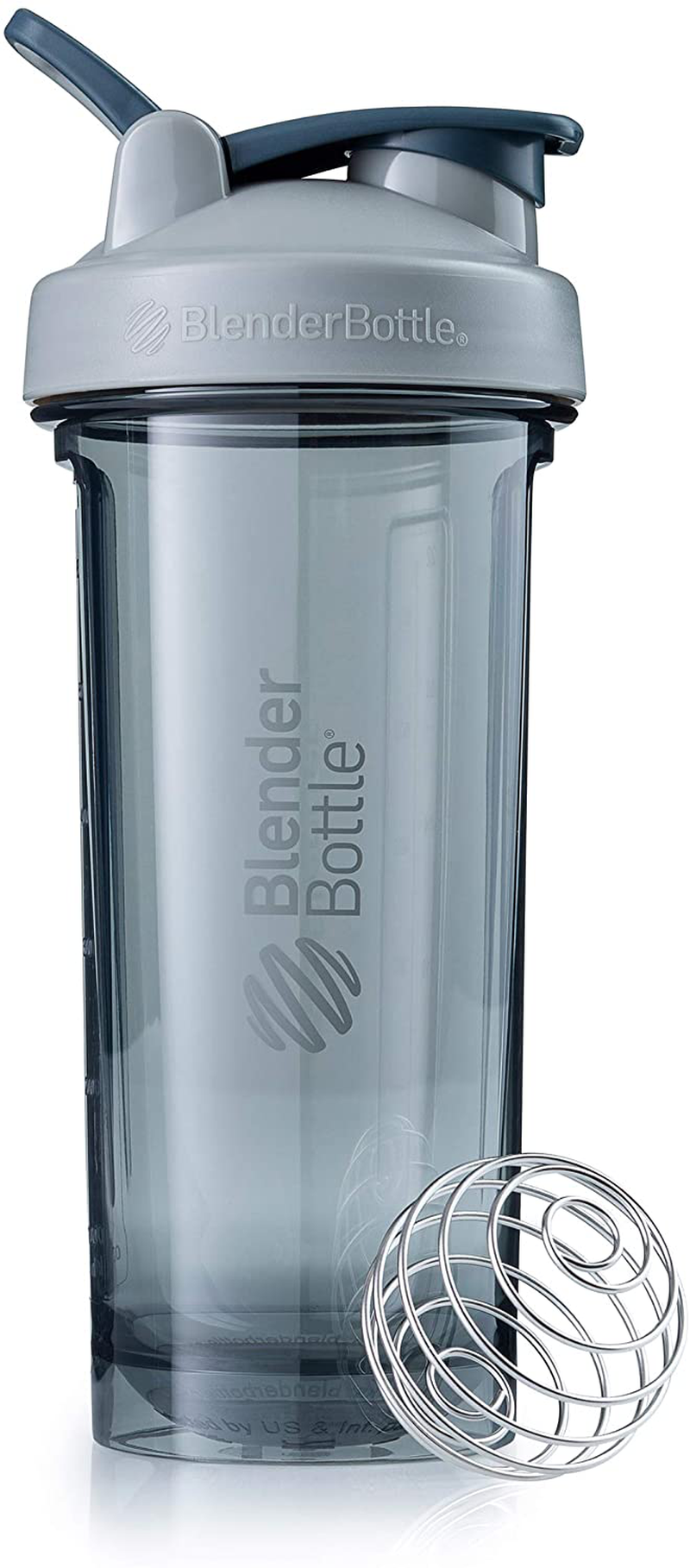 BlenderBottle Shaker Bottle Pro Series Perfect for Protein Shakes and Pre Workout, 24-Ounce, Black