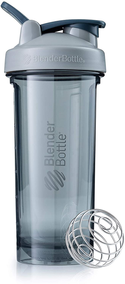 BlenderBottle Shaker Bottle Pro Series Perfect for Protein Shakes and Pre Workout, 24-Ounce, Black