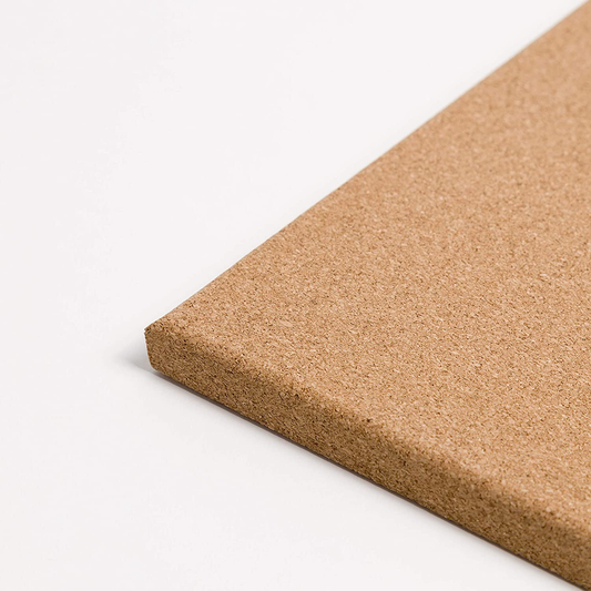 U Brands Square Cork Bulletin Board, 14 x 14 Inches, Frameless, Natural, Push Pins Included (463U00-04), Assorted Colors