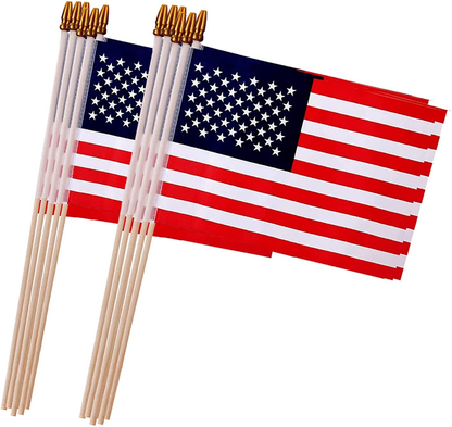 Multi-Pack - 4x6 Inch American Flags on Sticks
