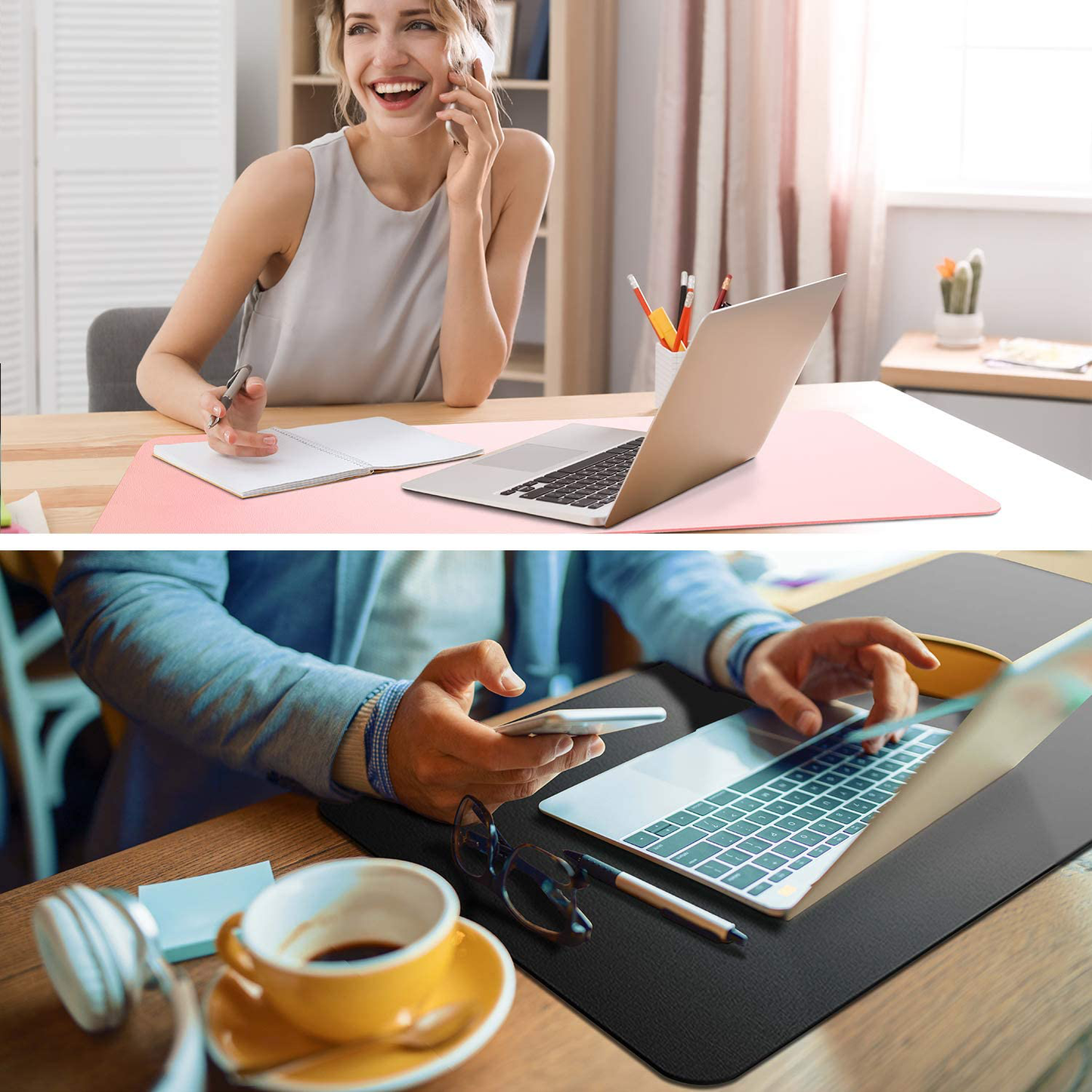 Writing Desk Pad Protector, Anti-Slip Thin Mousepad for Computers,Office Desk Accessories Laptop Waterproof Desk Protector for Office Decor and Home