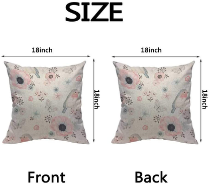 Throw Pillow Cushion Covers Decorative Square Accent Pillow Case 18 x18 inch