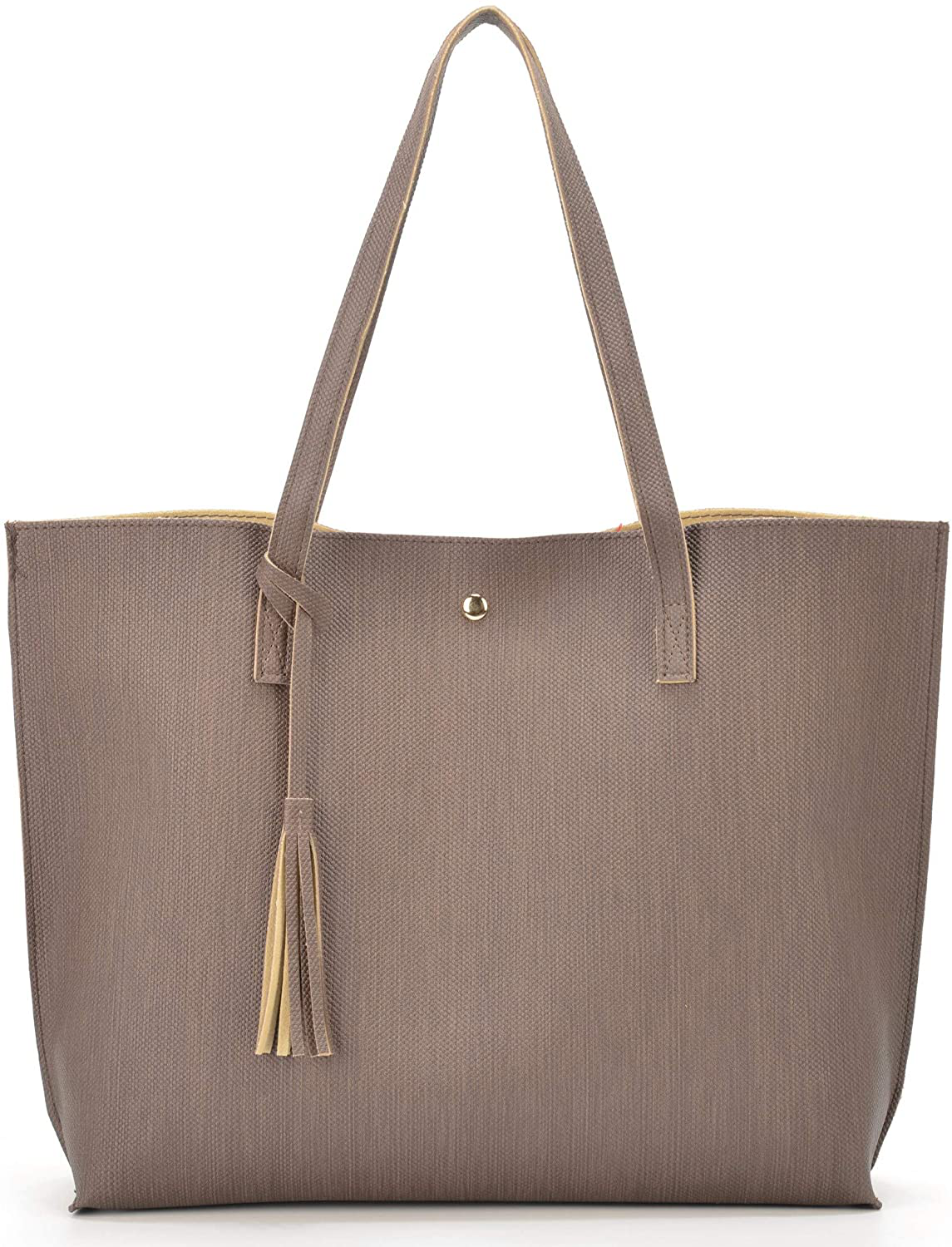 Women's Tote Bags Top Handle Satchel Handbags Faux Leather Tassel Shoulder Purse