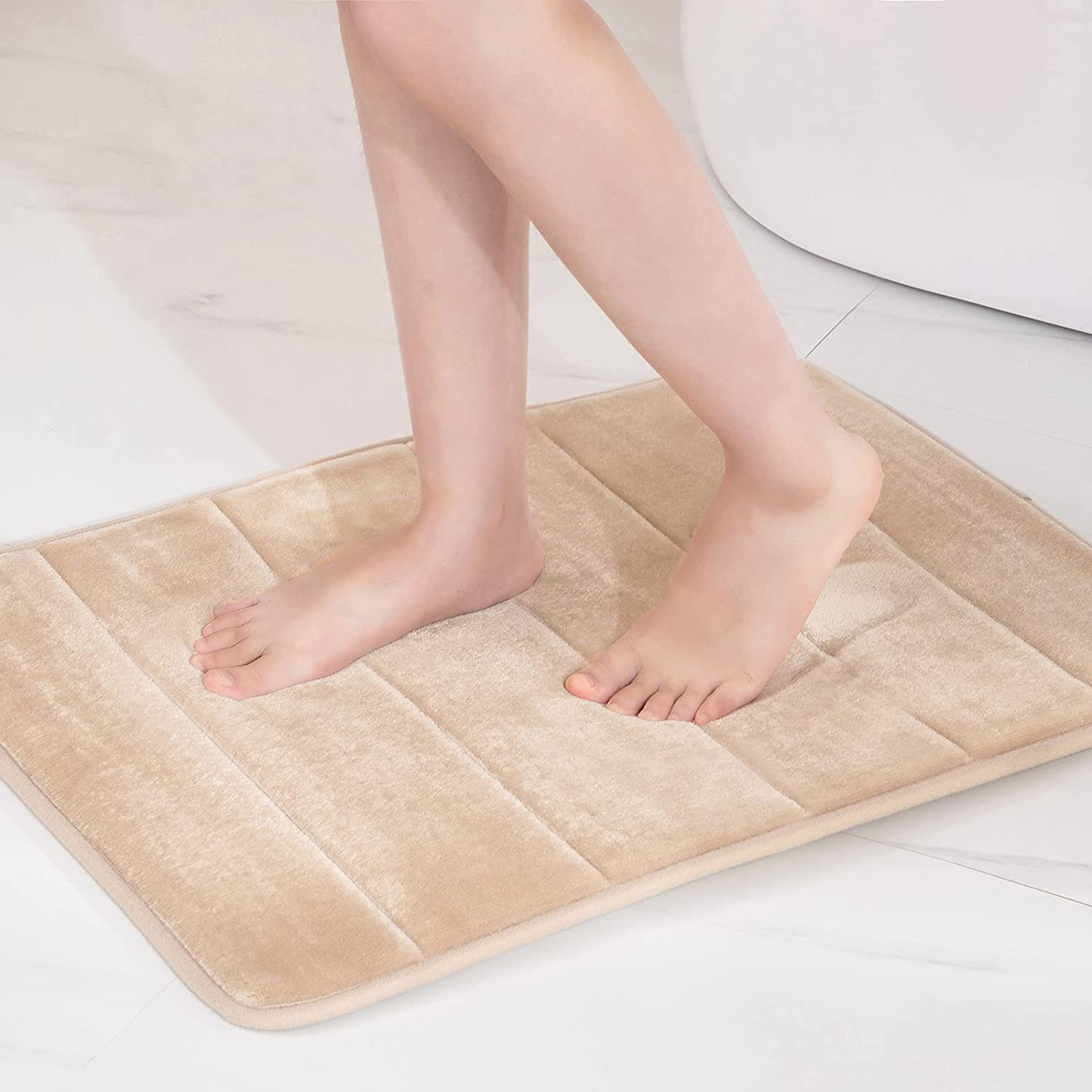 Memory Foam Bath Mat Rug, Non Slip Soft Bathroom Rug Thick Extra Absorbent 
