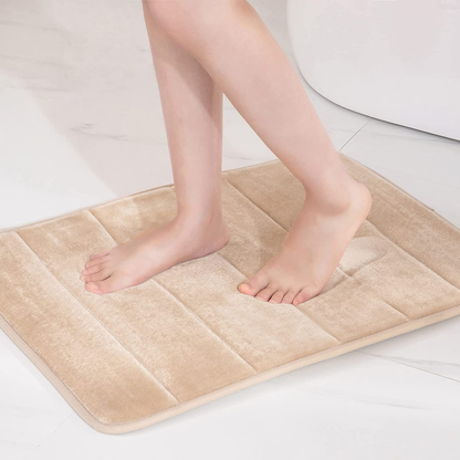 Memory Foam Bath Mat Rug, Non Slip Soft Bathroom Rug Thick Extra Absorbent 