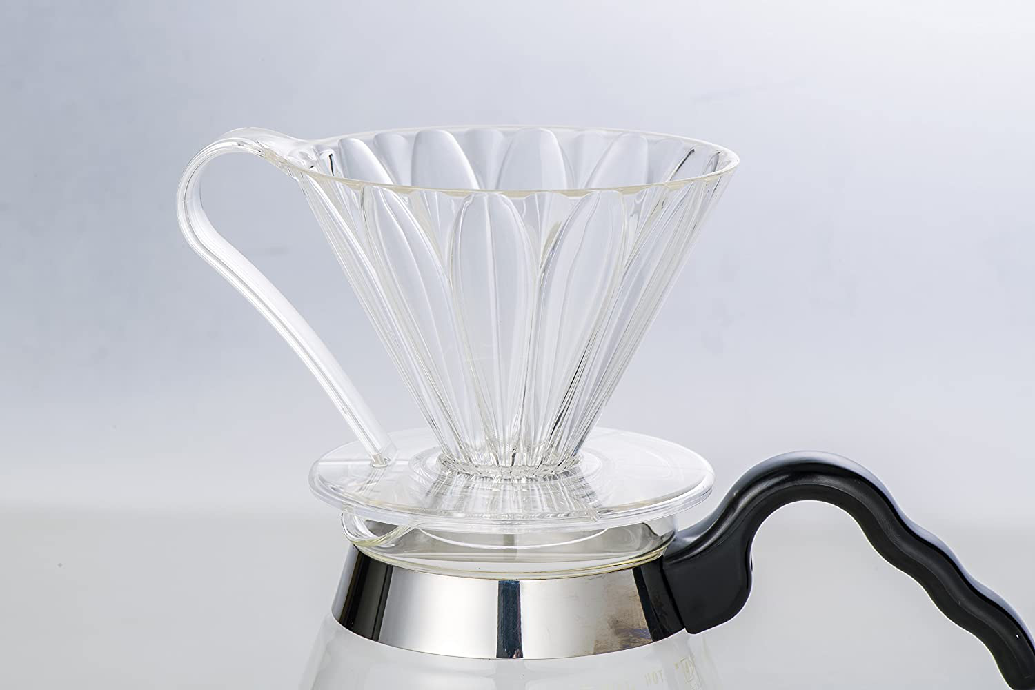 Pour Over Coffee Dripper By Sanyo Sangyo: 1-to-4 Cup FLOWER-SHAPED Brewer | Clever Drip Coffee Maker And Server | For Fresh Ground Coffee | Elegant Smart Design For Better Brewing