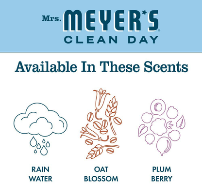 Mrs. Meyer's Clean Day Liquid Hand Soap, Cruelty Free and Biodegradable Hand Wash Formula Made with Essential Oils, Plum Berry Scent, 12.5 oz - Pack of 3