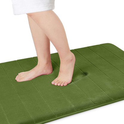 Memory Foam Bath Mat Rug, Comfortable, Soft, Super Water Absorption, Machine Wash, Non-Slip for Bathroom 